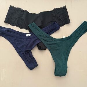 Aerie Intimates 3 Pack Thong